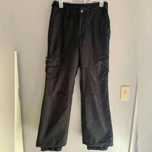 Vertical 9 Black Insulated Ski Snow Adjustable Waistband Pockets Pants Size S